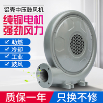 Zhemu 250W550W kitchen centrifugal stove boiler blower aluminum shell medium pressure fan 220v380V strong