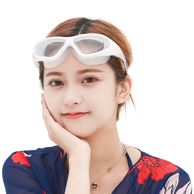 Vận động viên bơi lội kính lớn kính bơi độ nét cao người lớn chống gọng kính trẻ em chống sương mù kính bơi mũ nhìn tốt - Goggles