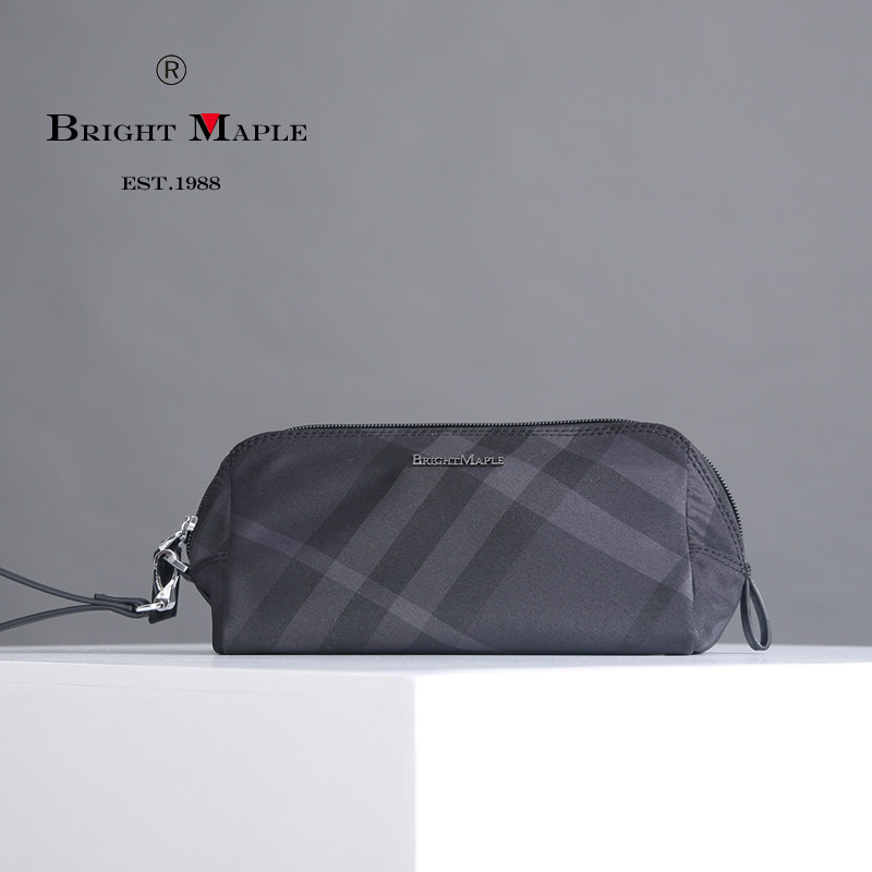 2022 new oxford cloth clutch men's clutch canvas large-capacity clutch plaid casual clutch bag tide