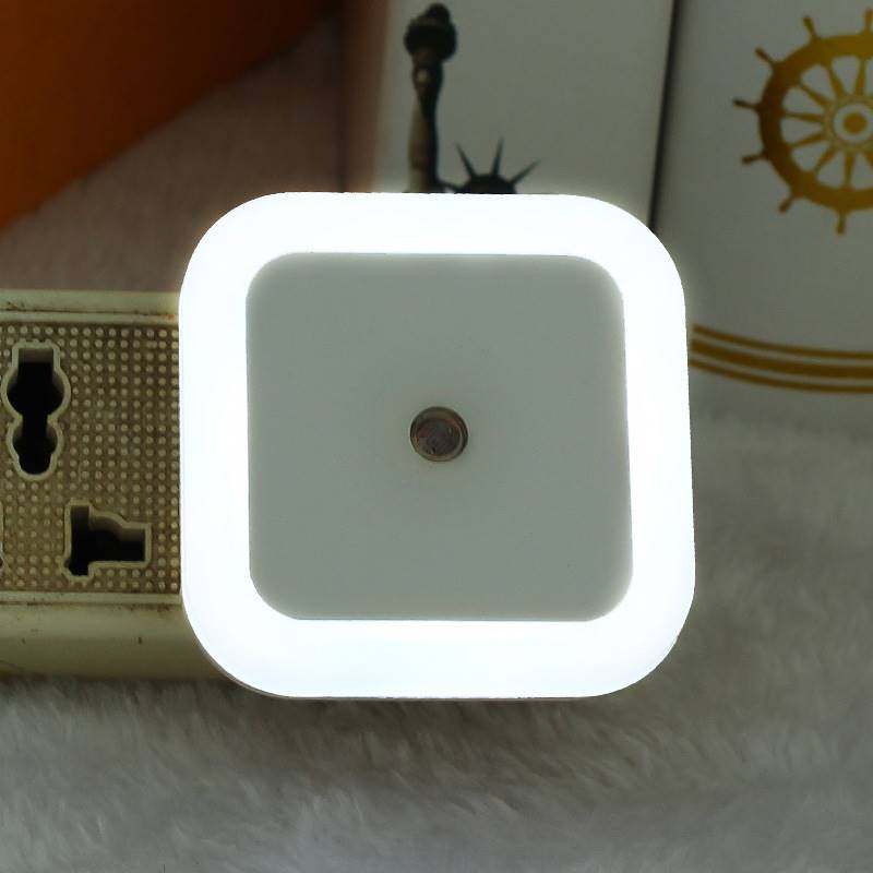 Socket square light control small night light intelligent led light induction lamp New peculiar stand trembling sound live stock source gift-Taobao