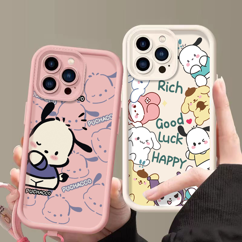 Suitable for Apple 6Splus Mobile Phone Case Cartoon New Style iPhone Xr Personalized Pacha Dog Xsmax Protective Cover Ihpone 14 Japanese and Korean Cute Female 7Plus Silicone 11Promax Sanrio