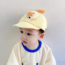 Baby cute peaked cap casual spring and autumn thin soft-brimmed baseball cap cartoon super cute boys and girls infant childrens hat tide