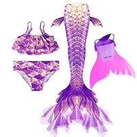 Комплект из трех частей фиолетовой марли + ласты