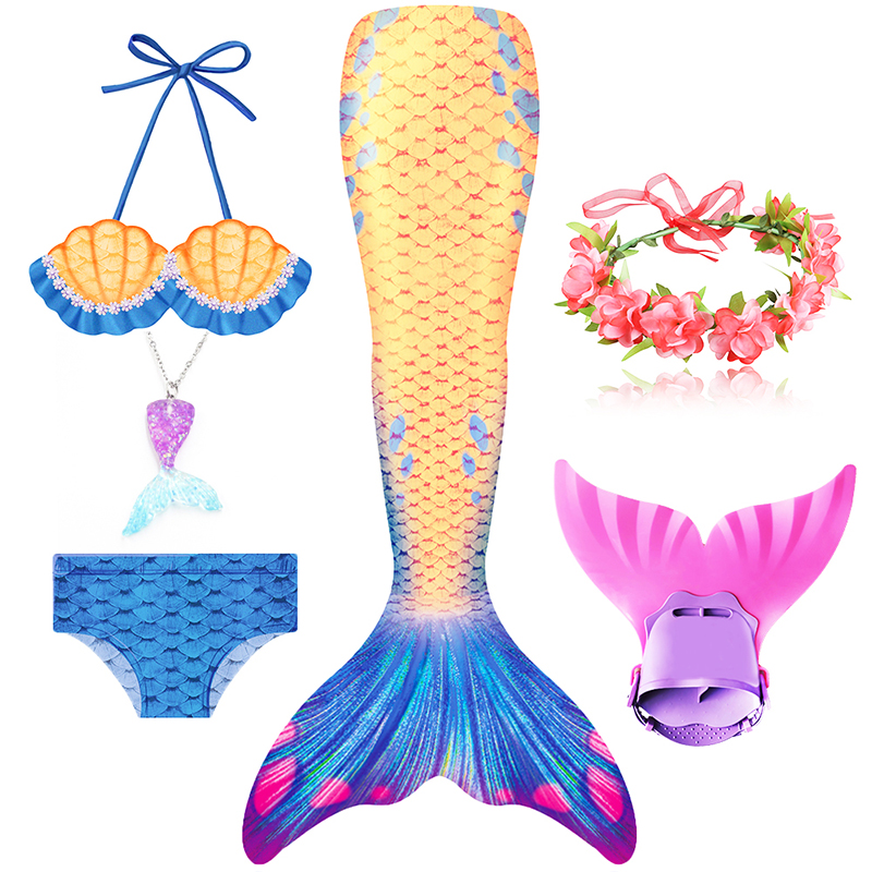 Child Mermaid Bathing Suit Baby Girl Xia 2022 Hot Springs Lovely Mermaid Tail Princess Swimsuit Pants