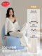 Pure Cotton Pajamas for Women, Spring and Autum, with Padded Cardigan, Long-Sleeved Suspenders, Three-Piece Set, Simple, Sexy and Sweet Home Wear
