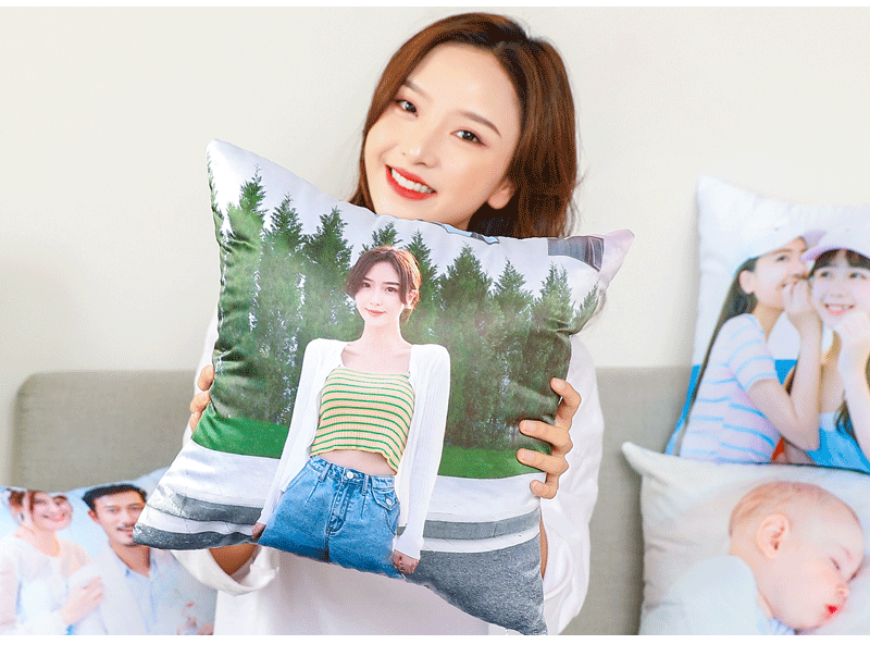 抱枕定制logo来图定做照片diy真人折叠抱枕被子两用靠垫双面-阿里巴巴