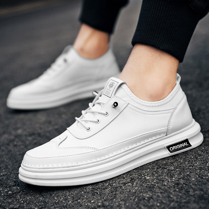 Cardilo crocodile men's shoes summer new leather casual leather shoes men's sneakers black breathable sports white shoes men