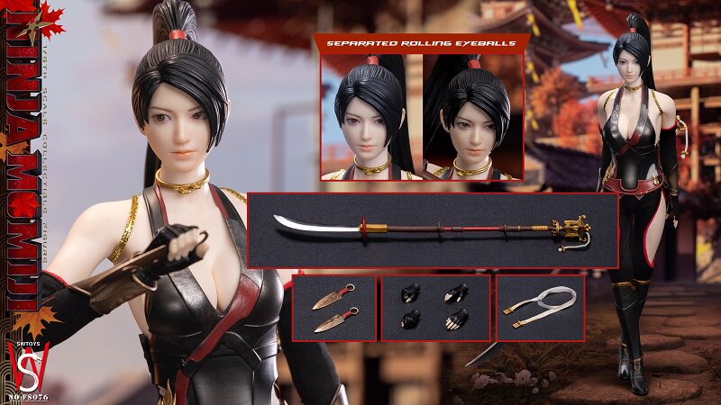 NEW SWTOYS FS076 1/6 Dead or Alive Ninja Momiji Action Figure