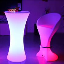 LED glowing furniture High-foot table discrete bar fashion small bar glowing waist night couple bar table