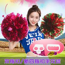 Cheerleading bouquet cheerleaders holding flowers square dancing adult dancing large performance bouquets hand-waving flowers