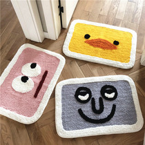 Japanese-style bathroom non-slip mat doormat bedroom entrance bathroom mat household blanket absorbent mat toilet mat