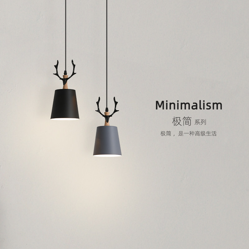 Bedhead lightsNordic Simple modern bedroom library lamppersonalized creative Makaron Restaurant Bar Single chandelier