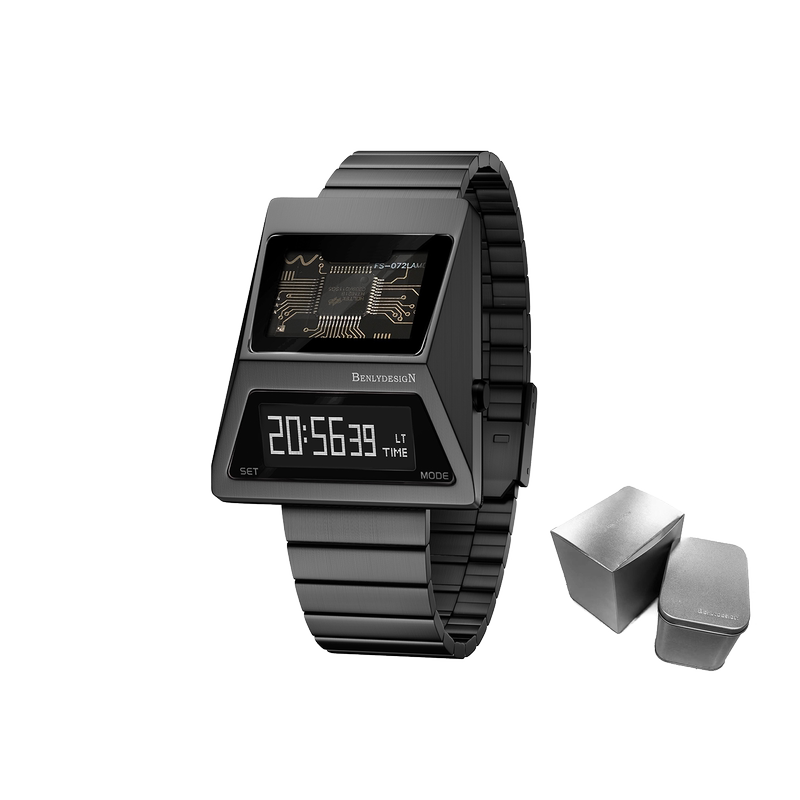 Ib Benlydesign Driver's Watch Men's Y2K Niche Waterproof Multi-Function Watch