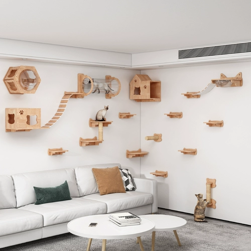 E0 Full -Solid Wood High -end дубовая стена -на стенах кошачьего кота