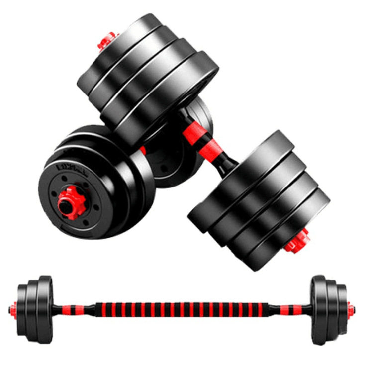 (Fitness at home) Men's dumbbells adjustable barbell 10KG 15KG 20KG 30KG