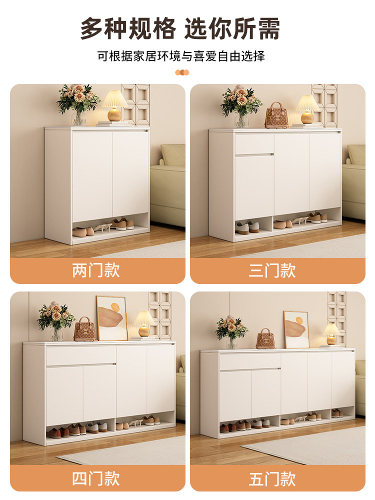 Solid Wood Rock Slab Shoe Cabinet for Home Entrance, Large Capacity Shoe Rack Storage Cabinet, 2025 New Model Entryway Storage Cabinet