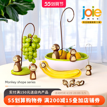 Joie Little Monkey Fruit Pan Banana Protection Box Fruit Tray Basin Rack Snacking Clip Strap Eggplant Measuring Spoon