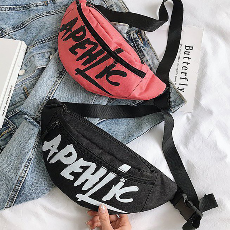 New men's and women's tide brand sports pockets outdoor running mobile phone multi-functional large-capacity student one-shoulder messenger bag