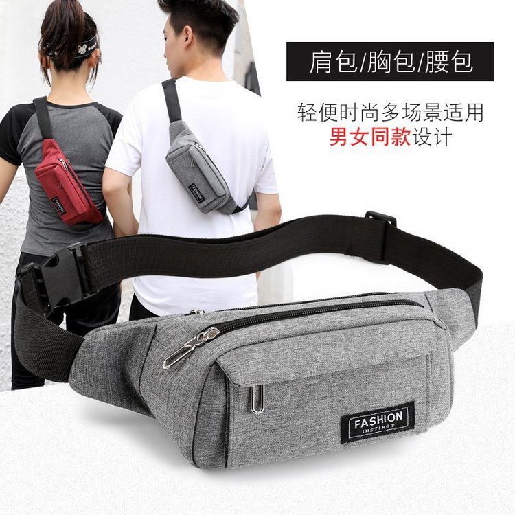 New Purse Strings Men Outdoor Sports Money Running Mobile Phone Bag Women Lovers Casual Large Capacity Diagonal Satchel Shoulder Bag