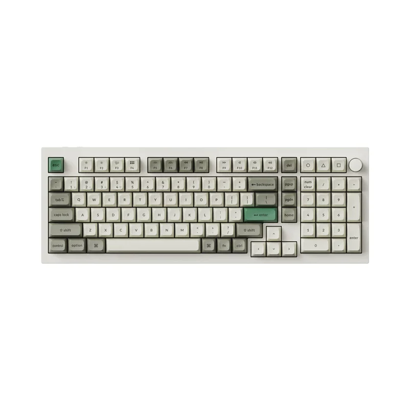 Keychron Q5MAX трёхрежимная Bluetooth беспроводная механическая клавиатура 102 клавиши 2U0 боковая гравировка Гаскет алюминий