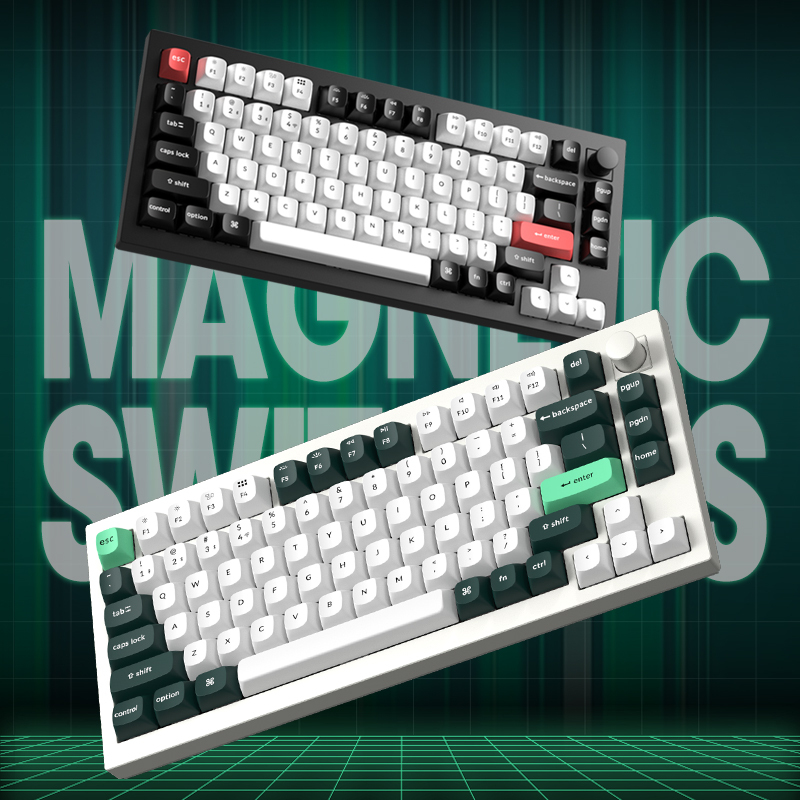 Keychron Q1He Magnetic Switch Mechanical Keyboard Aluminum Three-Mode Fearless Contract Rt Gaming Aluminum