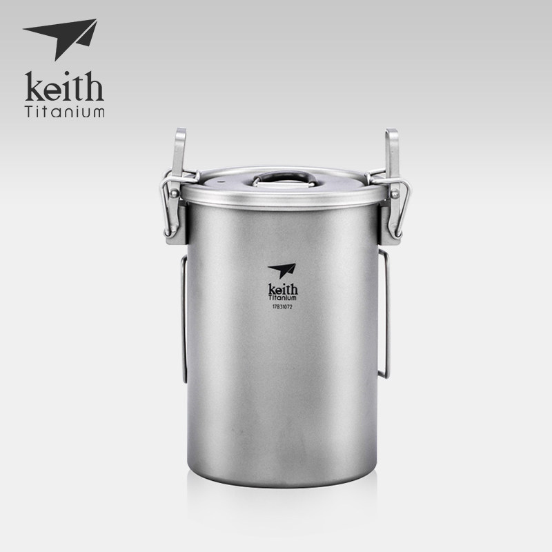 Keith Shears Titanium Pan Pure Titanium Boiled Rice Cooker Without Burnt Pan Outdoor Picnic Cookware Pan 1-2 1-2 Man Portable-Taobao
