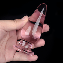 Transparent crystal glass anal plug out and about anal plug chrysanthemum expansion anal dilator for men and women anal plug female