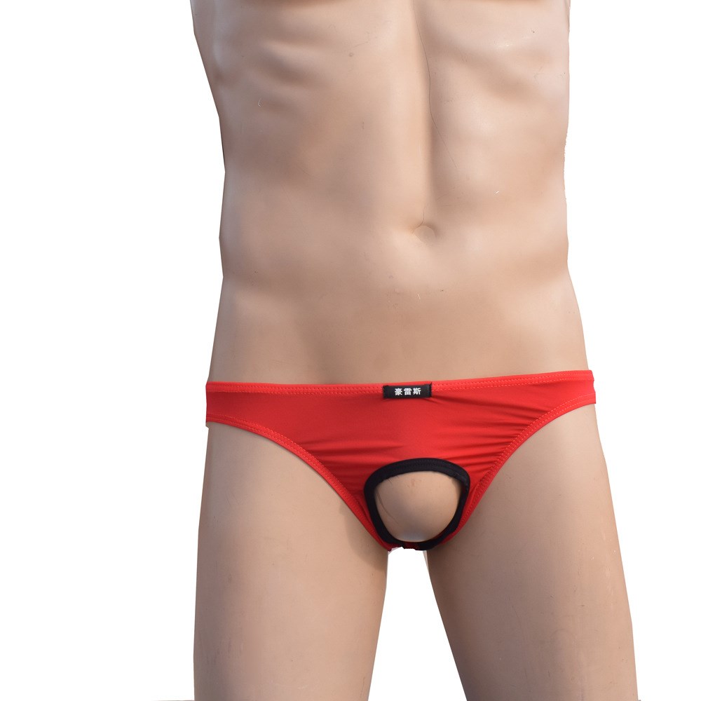 Open Crotch Gear Style Sexy free Men's Gay Men's Triangle Briefs LIVE-ACTION GAY Gay Little by Emotional Attack 1A-Taobao