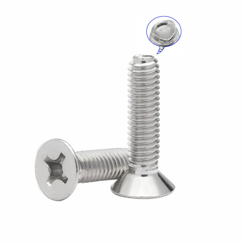 304 stainless steel cross flat head countersunk head triangular tooth self-lock self-tapping screw M3M4M5M6 * 8x10x12x16