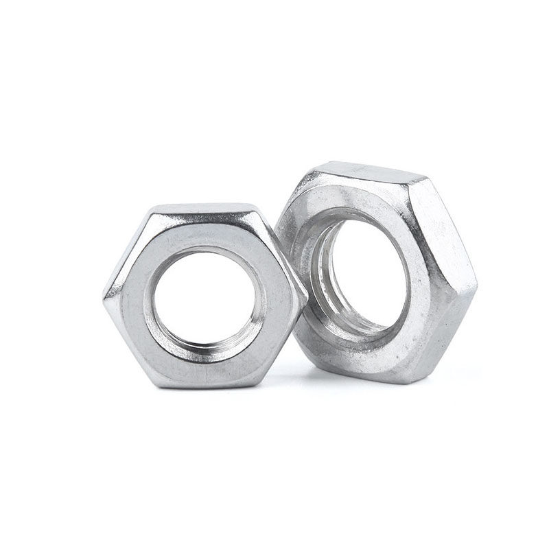 Stainless steel 304 hexagonal thin nut flat nut M2 5M3M4M5M6M8M10M12M14M16M18M20M22