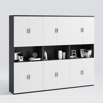 Cabinet Information cabinet Wooden Boss Bookcase Plate type Archives Storage Storage Cabinet Office Background Documents Cabinet