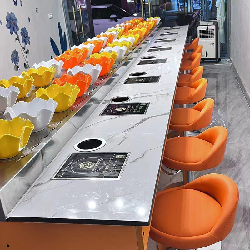 2026年商用自助旋转小火锅设备怎么选更划算？免费上门安装无烟电磁炉套餐了解一下！