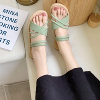 [Модный перекрестный ремень] Зеленый