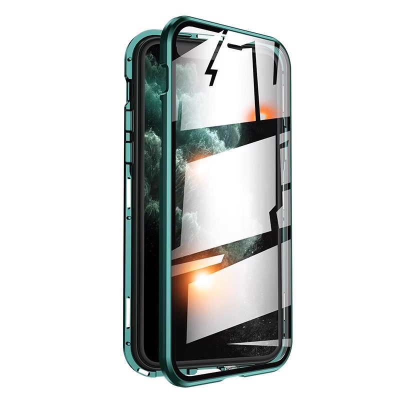 17Pro Apple 16Promax Full-Cover Anti-Peeping Stand Phone Case 15Plus Magnetic Wireless Charging Car Mount Multi-Use Iphone14Pro Double-Sided No Screen Protector Anti-Drop Lens Cooling Compatible