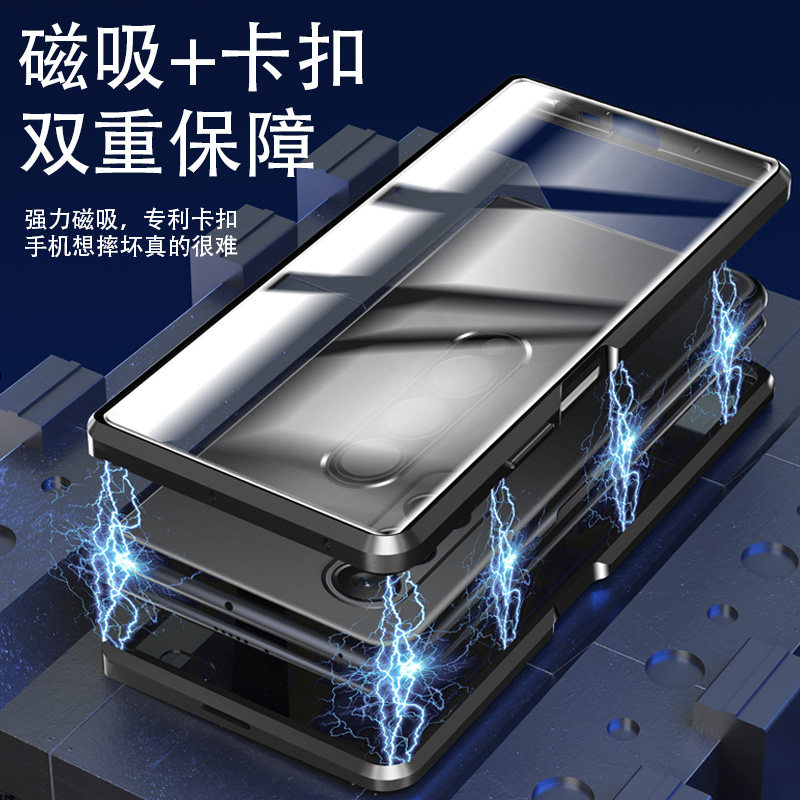 Z Fold7/6/Fold4 Samsung Z Fold5 Double-Sided Full-Edge Anti-Peeping Phone Case W 78% off Foldable Screen Galaxy Glass W21 Lens Anti-Drop Heat Dissipation Protection No Screen Protector Needed