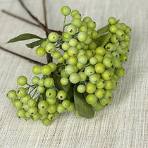 Uhan Flower Arrangement Small Berries Emulation Flowers Diy Handmade Floral Art Home Furnishing Decoration with Sbean Living Room Swaying Terrace Flowers