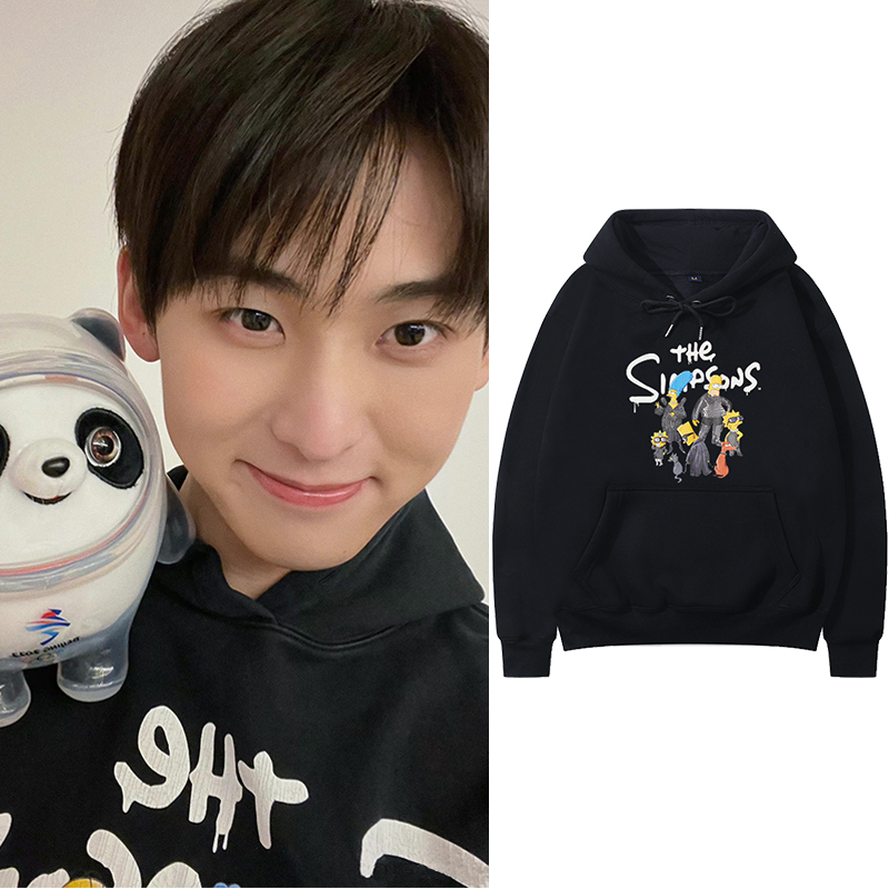 Tang Jiuzhou's Same Style Simpson Sweatshirt, New Spring and Autumn Cartoon Anime Hoodie for Men and Women, American Casual Style