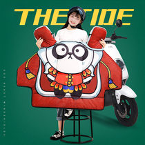 Electric motorcycle windshield is winter waterproof and cold-proof battery self-propelled tram winter sunscreen rain cover plus velvet thickening