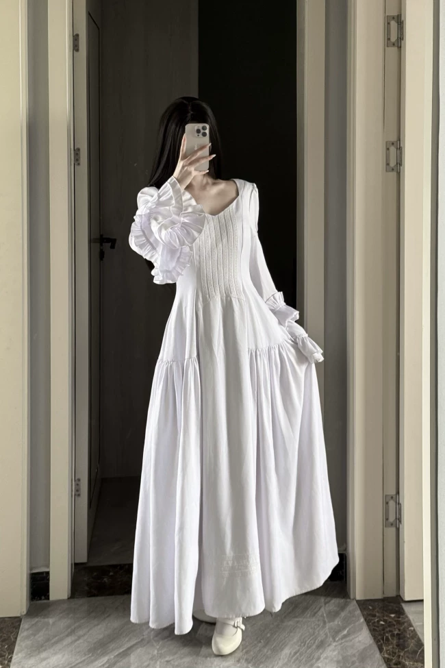 Платье-набор MX Original Power Gothic Dark Lolita, оборчатая юбка и съёмные аксессуары
