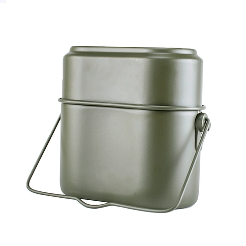 Старомодный ланч-бокс, дорожное снаряжение для кемпинга, камуфляжная банка для хранения, ностальгия