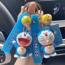 Genuine Doraemon keychain Net red robot cat couple a car key chain creative backpack pendant female