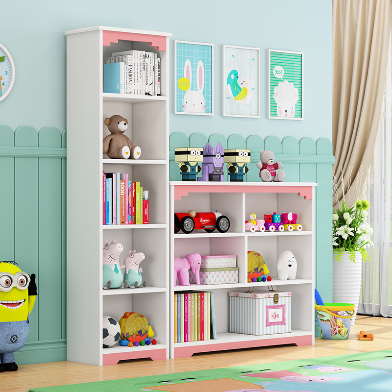 Bookshelf shelf simple modern home living room floor cabinet simple student creative storage cabinet children's bookcase