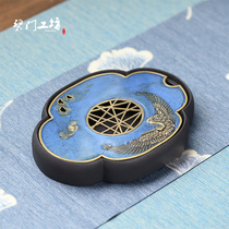 Beamens Workshop Enamel Color Water Storage Tea Tray Ceramic Dry Foam Pan Mini Tea Sea Coarse Pottery Pot Chengkung Fu Tea Accessories