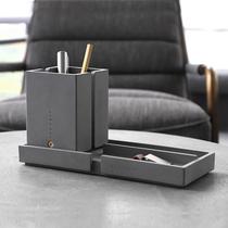 Simple creative pen holder desktop office fashion personalized cement multi-functional storage box Teachers Day gift