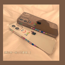 ins Wind Simple Smile Face Apple 13 12Pro Max Mobile Case iPhone 11 X XS XR Silicone 8plus anti-fall 7p female xsma