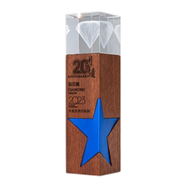 Customized crystal trophy for outstanding employees to commemorate childrens basketball and football creative custom-made high-end metal medals