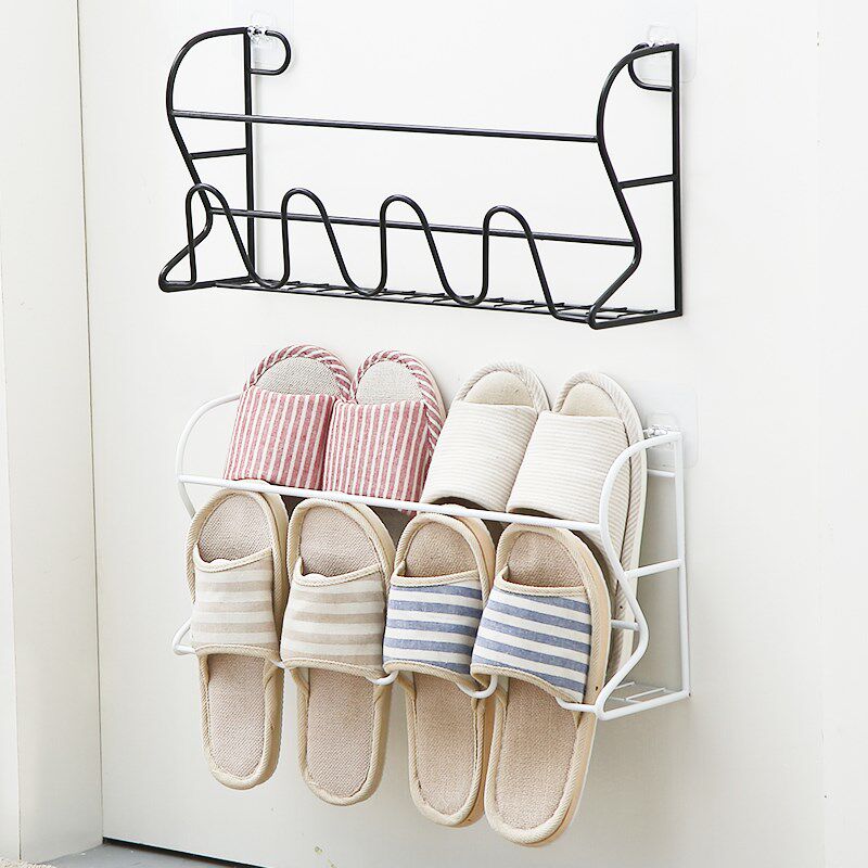 Simple Doorway Shoe Rack Indoor Good Looking Economy Type Province Space Door Rear Wall-mounted Bathroom Slippers Shelf Storage Deviner
