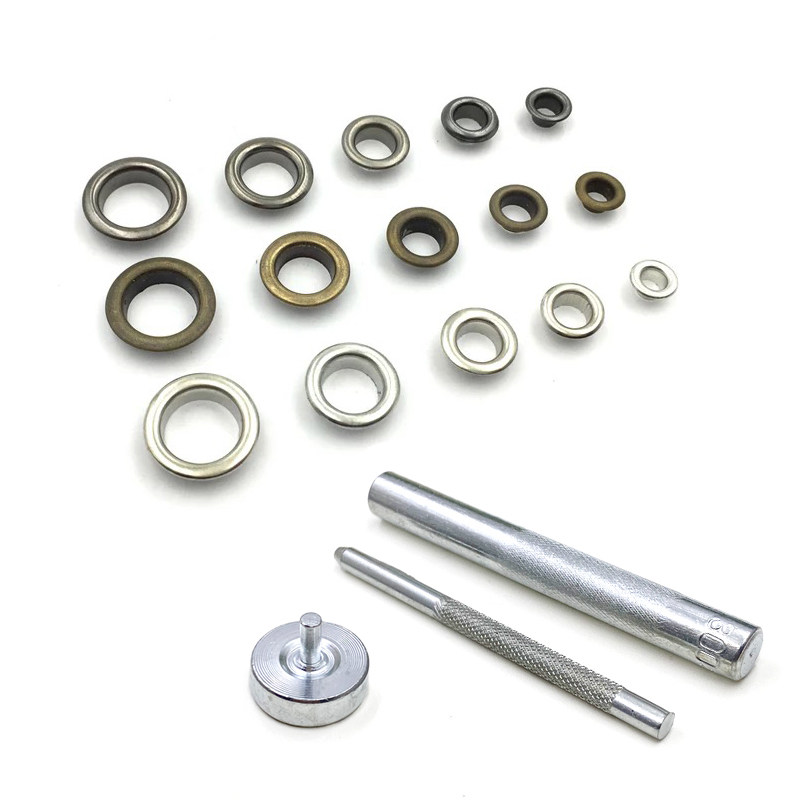 Shoe Holes Gas Eyeing Chicken Eye Button Pure Copper Metal Hollow Cloth Shoes Laces Holes Sails Cloth Shoes Accessories Vents Bags