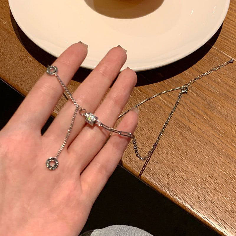 Light extravagant small crowd small brute waist necklace with superior sense 925 pure silver 2022 new design sensual collarbone chain accessories