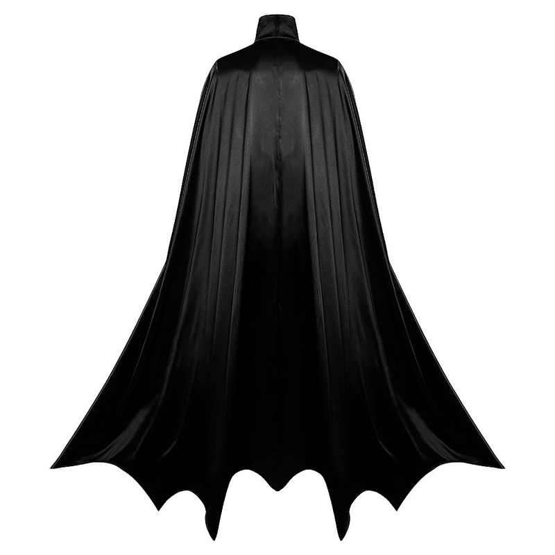 European and American Halloween New Style Black Stand-Up Collar Irregular Hem Cosplay Vampire King Bat Shawl Cloak